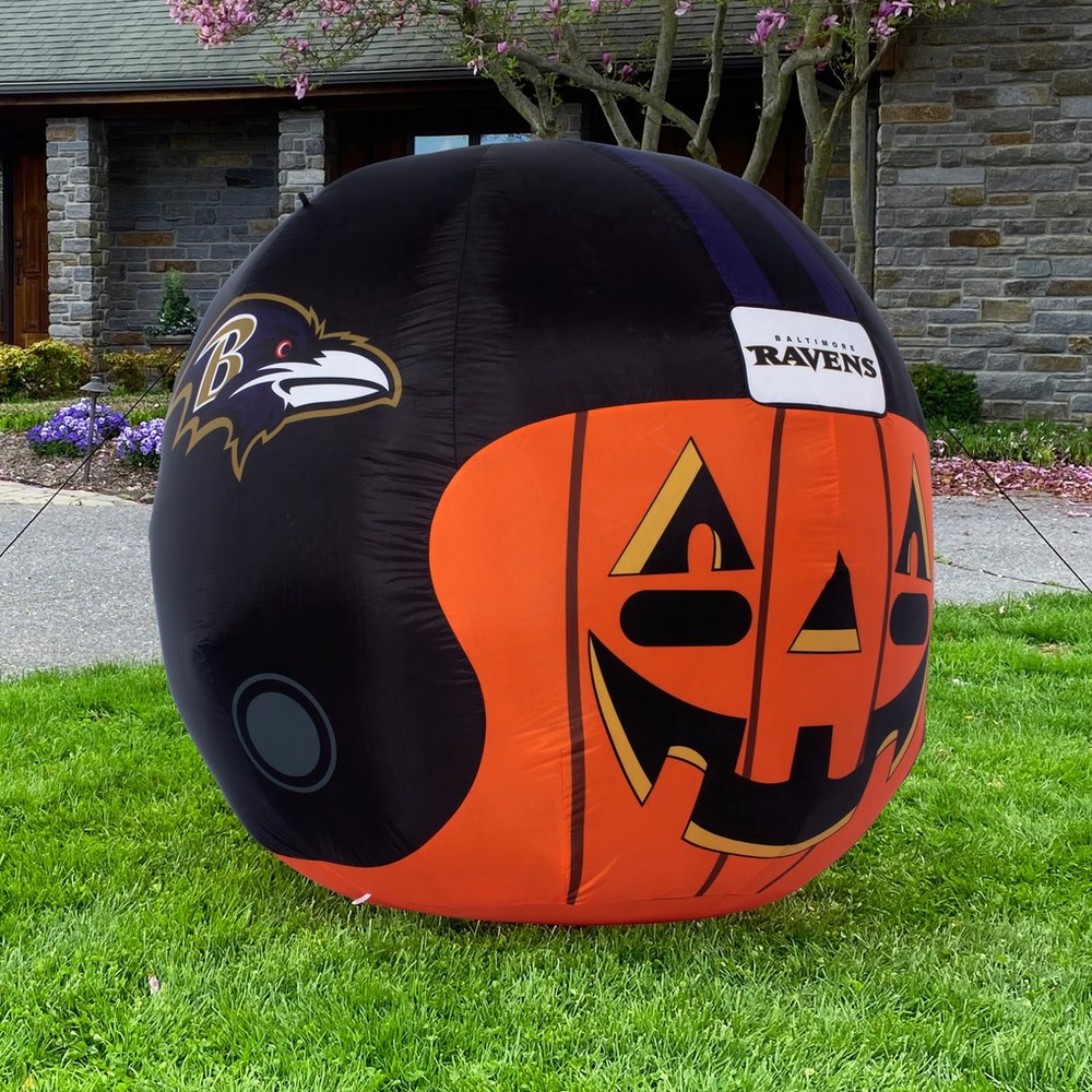 Baltimore Ravens 4' Inflatable Jack-O'-Helmet LED Airblown Light NFL New NIB